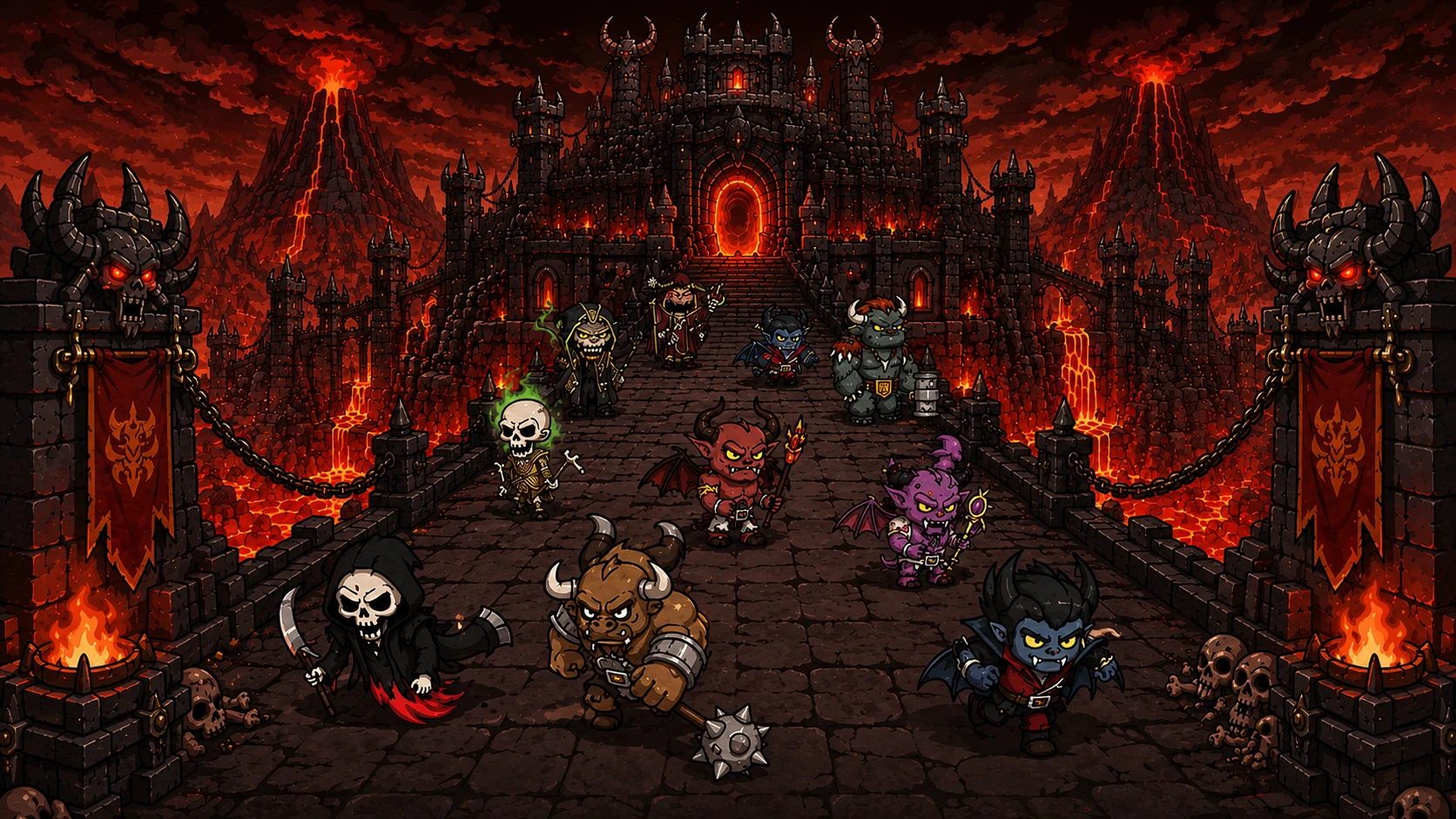 HELLGATE DEFENSE — hold the gate, defy the abyss